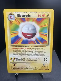 Pokemon TCG WOTC Base Set Electrode 21/102 Non Holo Rare Unlimited LP - Image 1