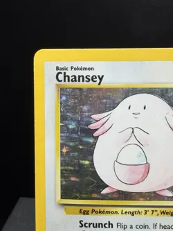 Pokemon TCG WOTC Base Set Chansey 3/102 Holo Rare Unlimited MP - Image 2