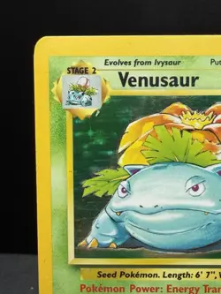 Pokemon TCG WOTC Base Set Venusaur 15/102 Holo Rare Unlimited MP - Image 2