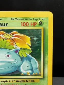 Pokemon TCG WOTC Base Set Venusaur 15/102 Holo Rare Unlimited MP - Image 3