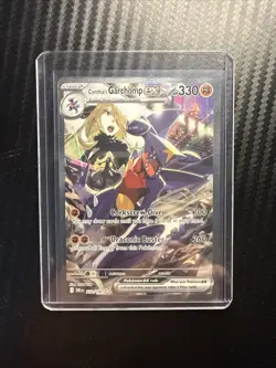 Pokemon TCG Cynthia's Garchomp EX Holo Card 232/182 Sv10: Destined Rivals NM - Image 1