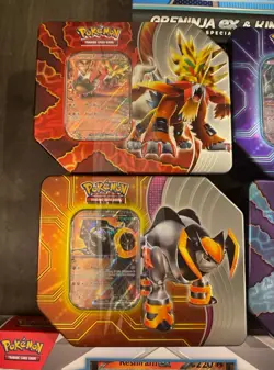 Pokemon Collection Boxes x5 Scarlet Violet Tins Paradox Destinies x6 / 55 Packs! - Image 5