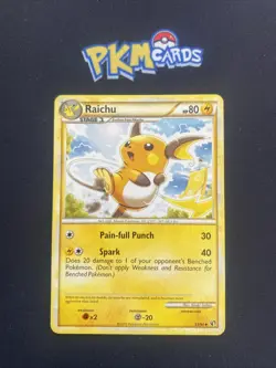 Pokemon TCG Raichu Undaunted 33/90 Regular LP. - Image 1
