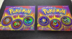 Lot Of 2 Vintage Hasbro Pokemon Battling Coin Game 1999 With Cases - Image 3