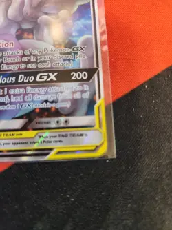 MEWTWO & MEW GX 2019 POKEMON SM BLACK STAR PROMO SM191 FULL ART Tag Team - Image 3