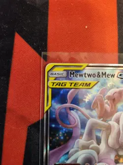MEWTWO & MEW GX 2019 POKEMON SM BLACK STAR PROMO SM191 FULL ART Tag Team - Image 5
