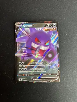 Pokemon TCG Fusion Strike Gengar v Holo Ultra Rare Card 156/264 - Image 1