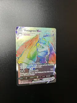 US SELLER Pokemon Japanese Metagross VMAX HR 087/070 Rainbow Jet Black Geist s6K - Image 3