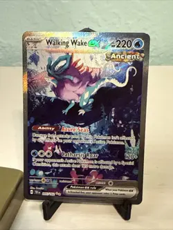 Pokemon TCG Walking Wake EX Scarlet & Violet Temporal Forces Mint Card 205/162 - Image 1