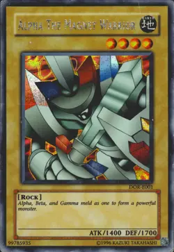 Alpha the Magnet Warrior DOR-E001 (EU) Duelist of the Roses YuGiOh! Card LP - Image 1