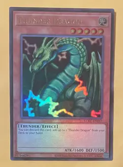 Thunder Dragon LCKC-EN067 Ultra Rare Yugioh Legendary Collection Kaiba Unlimited - Image 2