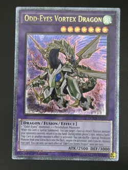 YUGIOH ODD-EYES VORTEX DRAGON ULTIMATE RARE 1ST EDITION GOOD DOCS-EN045 - Image 1