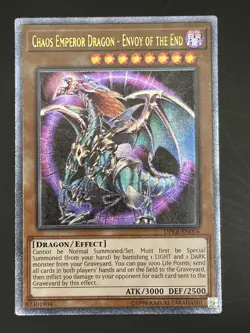 YUGIOH CHAOS EMPEROR DRAGON-ENVOY OF THE END ULTIMATE RARE NEAR MINT DPKB-EN016 - Image 1