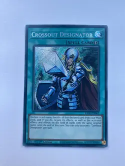 YUGIOH CROSSOUT DESIGNATOR SECRET RARE NM RA02-EN063 - Image 1