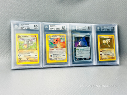 Quadro Espositore BGS da 4 Carte Gradate Pokemon One piece Yugioh Magic Beckett - Image 1
