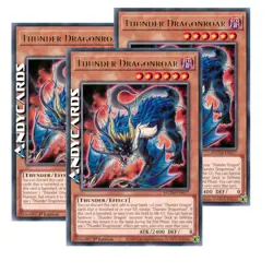 THUNDER DRAGONROAR 3x (Ruggitodrago Del Tuono) Rara • MZTM EN077 • 1Ed • Yugioh! - Image 1