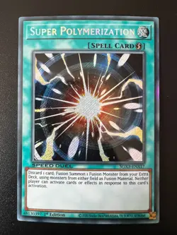 Super Polymerization SGX3-ENA17 Secret Rare 1st Edition Near Mint Yugioh - Image 1