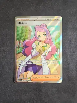 Miriam 238/198 Scarlet & Violet Base Set Full Art Trainer Card NM Condition - Image 1