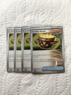 4x Earthen Vessel (106/131)- Prismatic Evolutions Uncommon Pokemon Cards TCG NM - Image 1