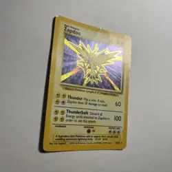 Pokemon TCG Zapdos Base Set Holo Unlimited Rare Card 16/102 - HP/C - Image 2