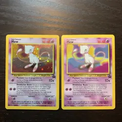 Mew 8 & 9 Wizards Black Star Promo Pokemon Card BOTH HOLO AND NON HOLO Minty con - Image 1