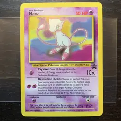 Mew 8 & 9 Wizards Black Star Promo Pokemon Card BOTH HOLO AND NON HOLO Minty con - Image 2