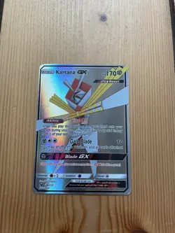 Pokemon TCG Kartana GX Crimson Invasion Holo Card 106/111 Full Art Ultra Rare - Image 1