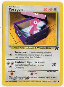 Porygon 48/82 Team Rocket Pokemon Card - Image 1
