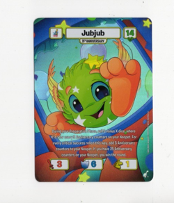 Foil - Neopets Battledome TCG 25th Anniversary JubJub Card - Image 1