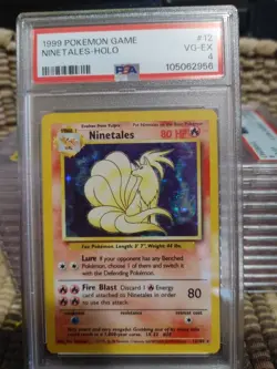 1999 Pokemon Game 12/102 Ninetales Holo Rare PSA 4 VG - EX Vintage Wotc Card - Image 1