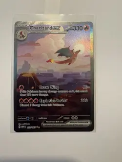 Pokemon TCG Charizard EX Card 199/165 Sir Scarlet & Violet 151 English NM - Image 1