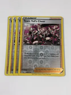 Pokemon Card Brilliant Stars 4x Playset Reverse Holo Team Yell's Cheer 149/172 - Image 1