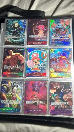 One Piece tcg Card Game 100 Cards Collection Mixed Lot w/ 10 FOILS Included - Image 1