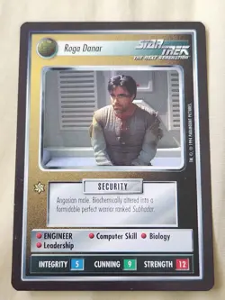 Star Trek CCG 1E BB 1994 Alpha ROGA DANAR Rare Card never played - Image 1