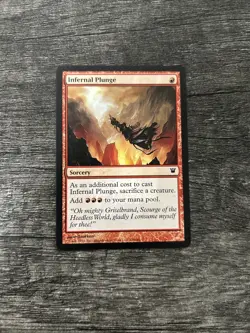 MTG 1x Infernal Plunge x1 LP Innistrad - Image 1
