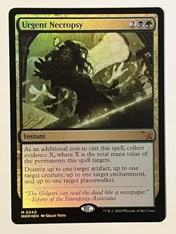 Urgent Necropsy Murders at Karlov Manor Foil MTG NM - Image 1