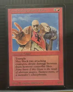 Mtg TWO-HEADED GIANT OF FORIYS NM Beta Reserve List -Argo- - Image 1