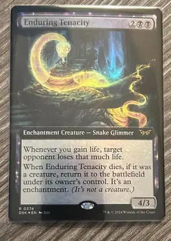 [1x] Enduring Tenacity - Foil Near Mint, English Duskmourn: House of Horror MTG - Image 1