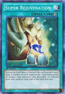 LCJW-EN287 Super Rejuvenation Super Rare 1st Edition Near Mint YuGiOh TCG - Image 1