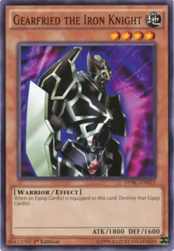 Gearfried the Iron Knight - DPBC-EN022 - Common - 1st Edition - Lightly Played - Image 1