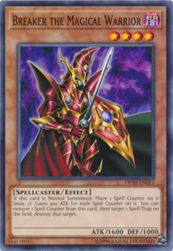 Lightly Played, English Yu Gi Oh Breaker the Magical Warrior - OP10-EN013 - Comm - Image 1