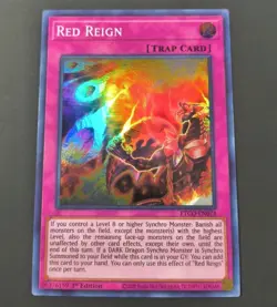 Yu-Gi-Oh! Red Reign Super Rare Trap ETCO-EN074 1st Edition LP - Image 1