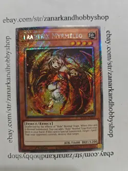YuGiOh Traptrix Myrmeleo RA04-EN210 Platinum Secret Rare - Image 1