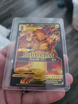 Ultimate Charizard Vmax Black Foil Fan Art Vinyl Collector Card - Image 2