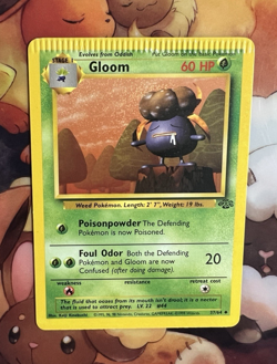 Crimped Miscut WoTC Pokemon TCG Gloom 37/64 Jungle Set Crimped Error Card - Image 1