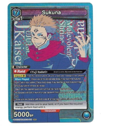Union Arena Jujutsu Kaisen Sukuna UE03BT/JJK-3-015 SR Foil Card NM - Image 1