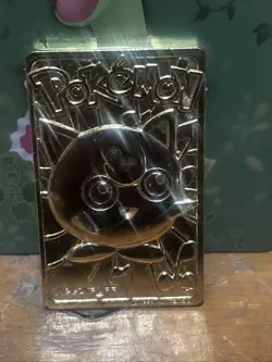 Jigglypuff Gold Burger King Pokemon Gold Plated Card Vintage 1999 - Image 1