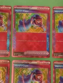 Pokemon Temporal Forces 6 Hero's Cape 152/162 Ace Spec Tool Cards - Image 4