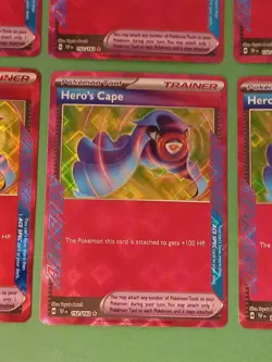 Pokemon Temporal Forces 6 Hero's Cape 152/162 Ace Spec Tool Cards - Image 5