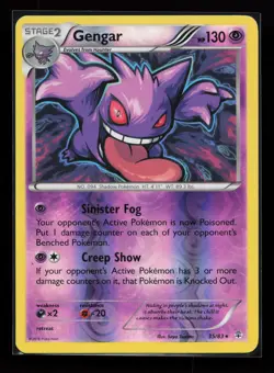 Gengar 60/162 Reverse Holo Rare XY - BREAKthrough Pokemon Card - Image 1